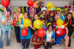 Luftballons machen auch Erwachsenen Freude